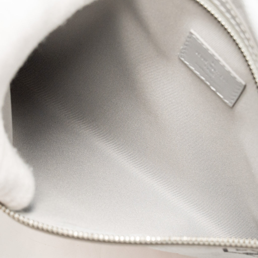 LOUIS VUITTON DOUBLE FLAT MESSENGER SHOULDER BAG CANVAS/DENIM MULTICOLOUR SILVER/GOLD HARDWARE