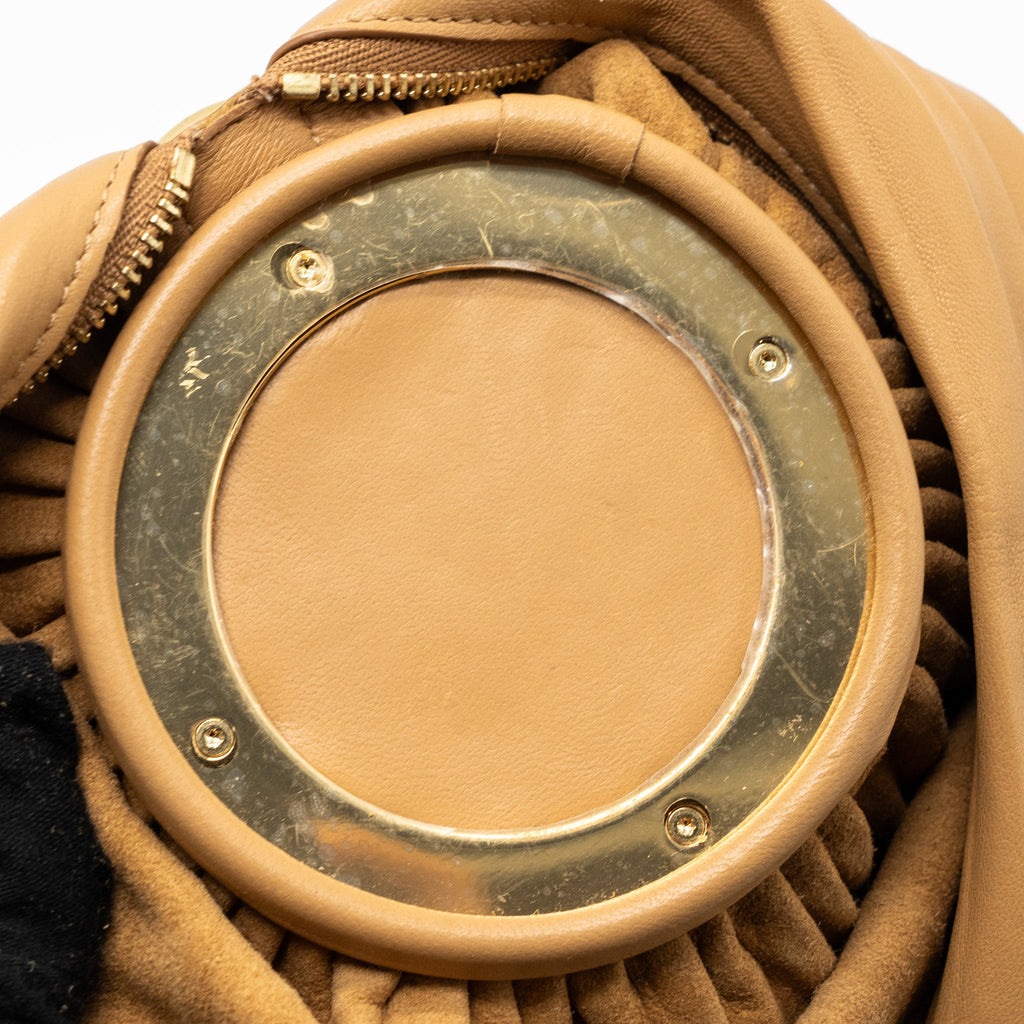 LOEWE BRACELET POUCH NAPPA LAMBSKIN BEIGE GHW
