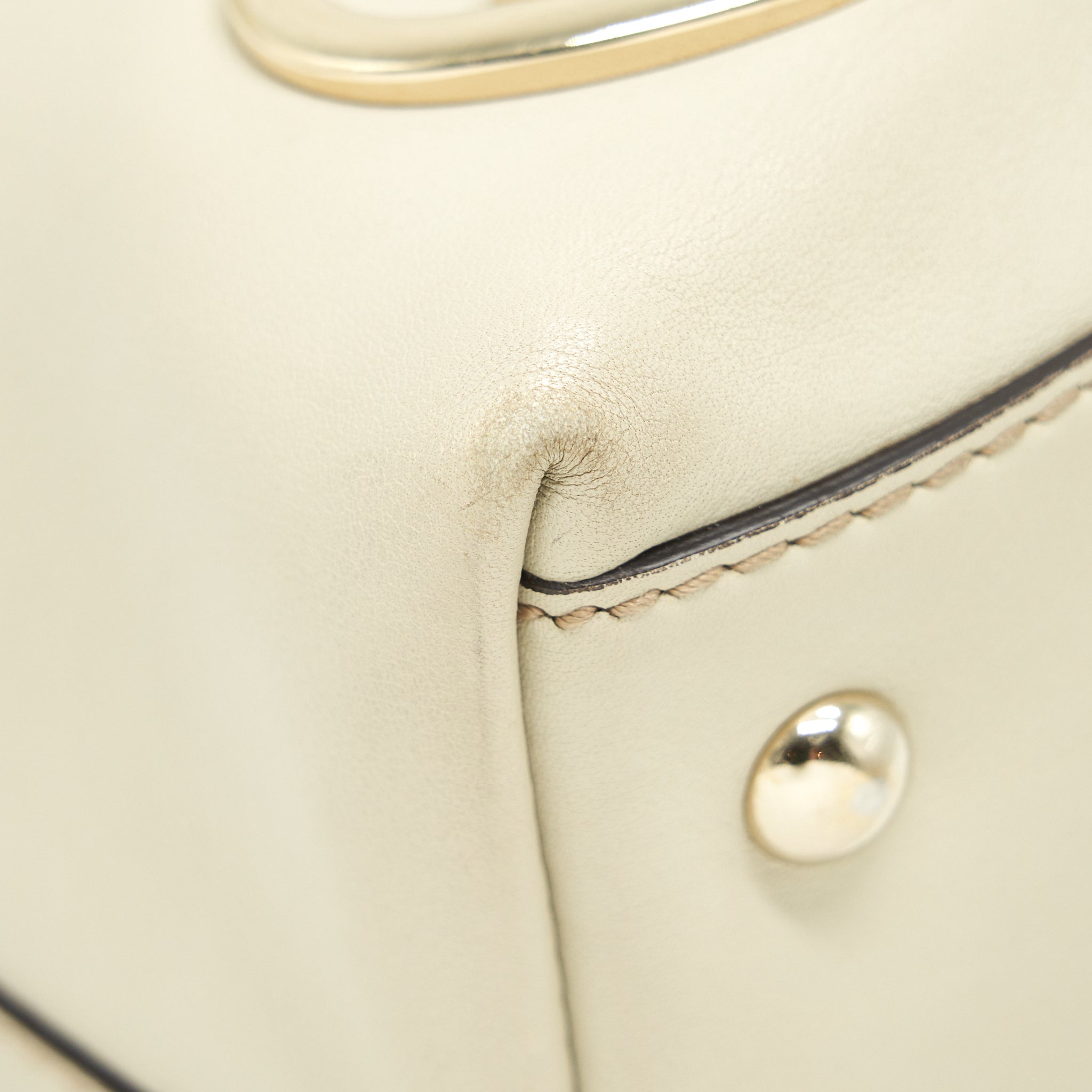 GUCCI VINTAGE SHOULDER BAG WHITE/EXTRA WALLET