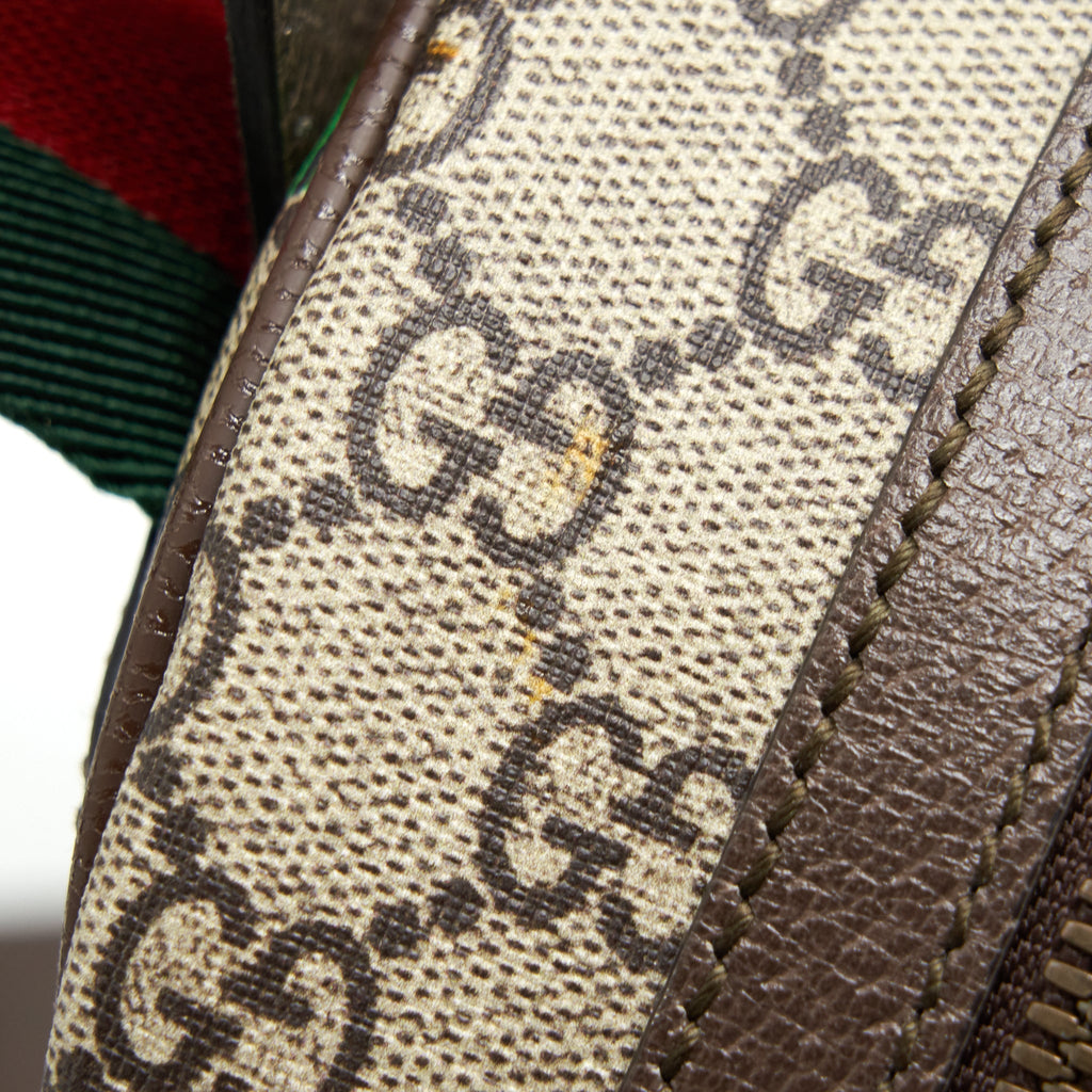 GUCCI TIGER PRINT GG SUPREME BACKPACK