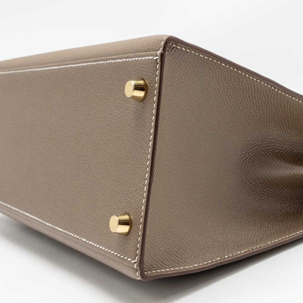 HERMES KELLY 28 EPSOM ETOUPE GHW
