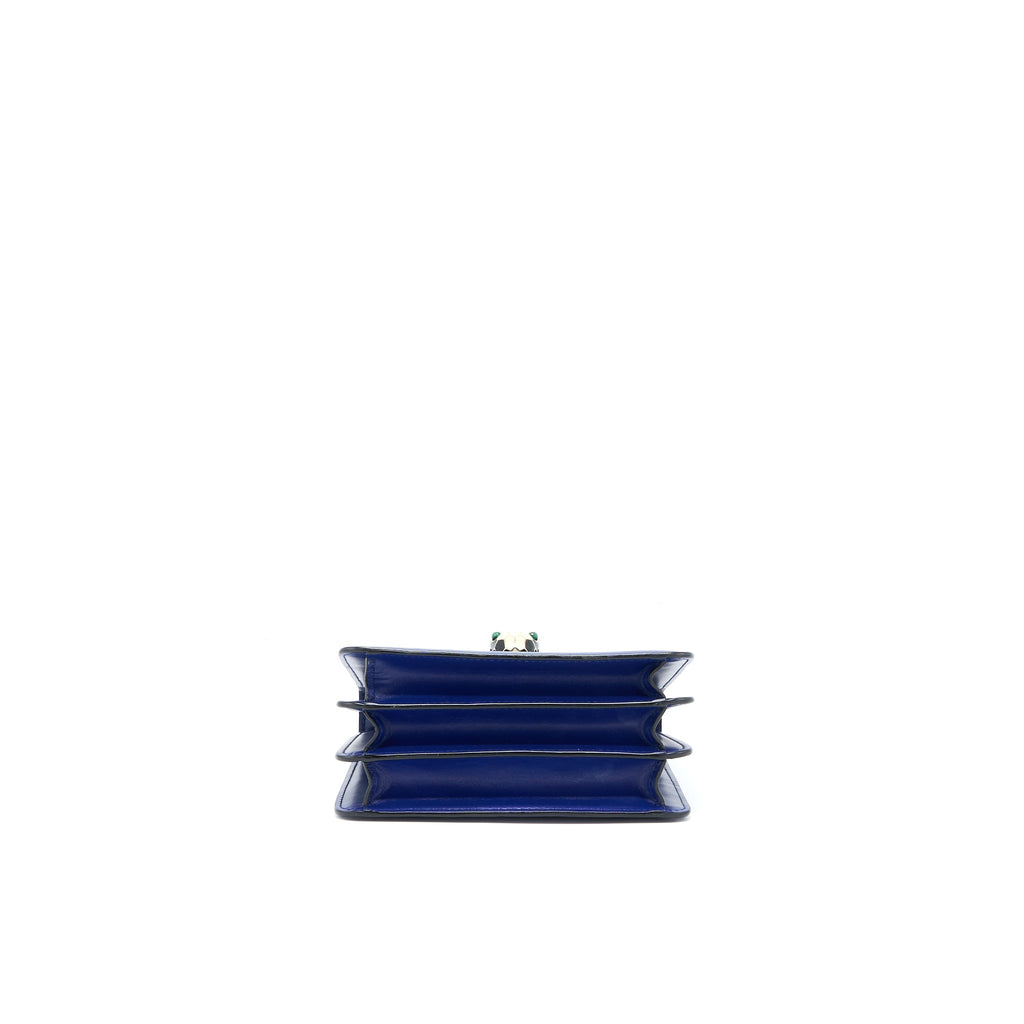 BVLGARI SERPENTI FOREVER CROSSBODY BAG BLUE