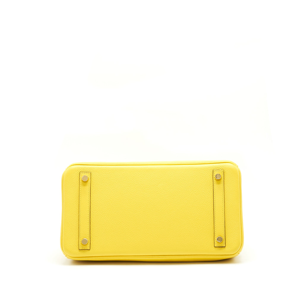 HERMES BIRKIN 30 TAURILLON NOVILLO LEATHER 9O JAUNE DE NAPLES GHW