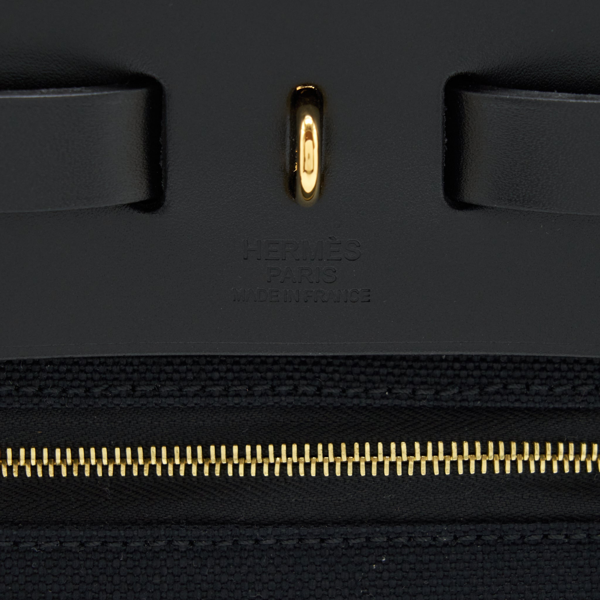 HERMES HERBAG ZIP 31 BAG BLACK GHW
