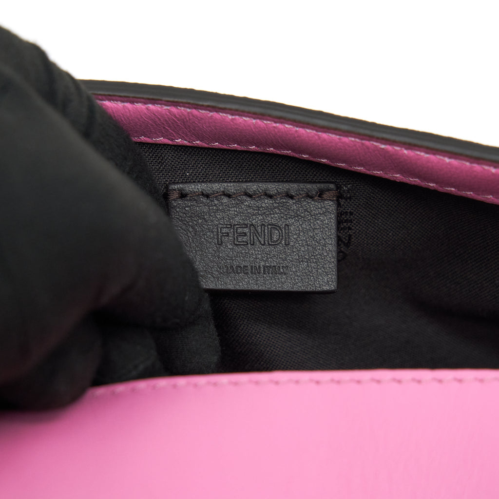 FENDI MINI BAGUETTE LAMBSKIN PINK GHW