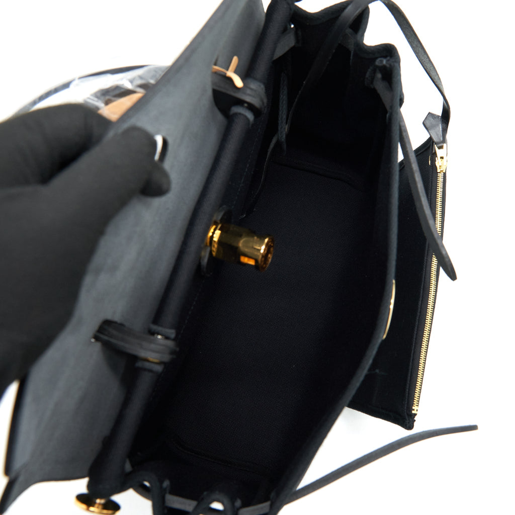 HERMES HERBAG ZIP 31 BAG BLACK GHW