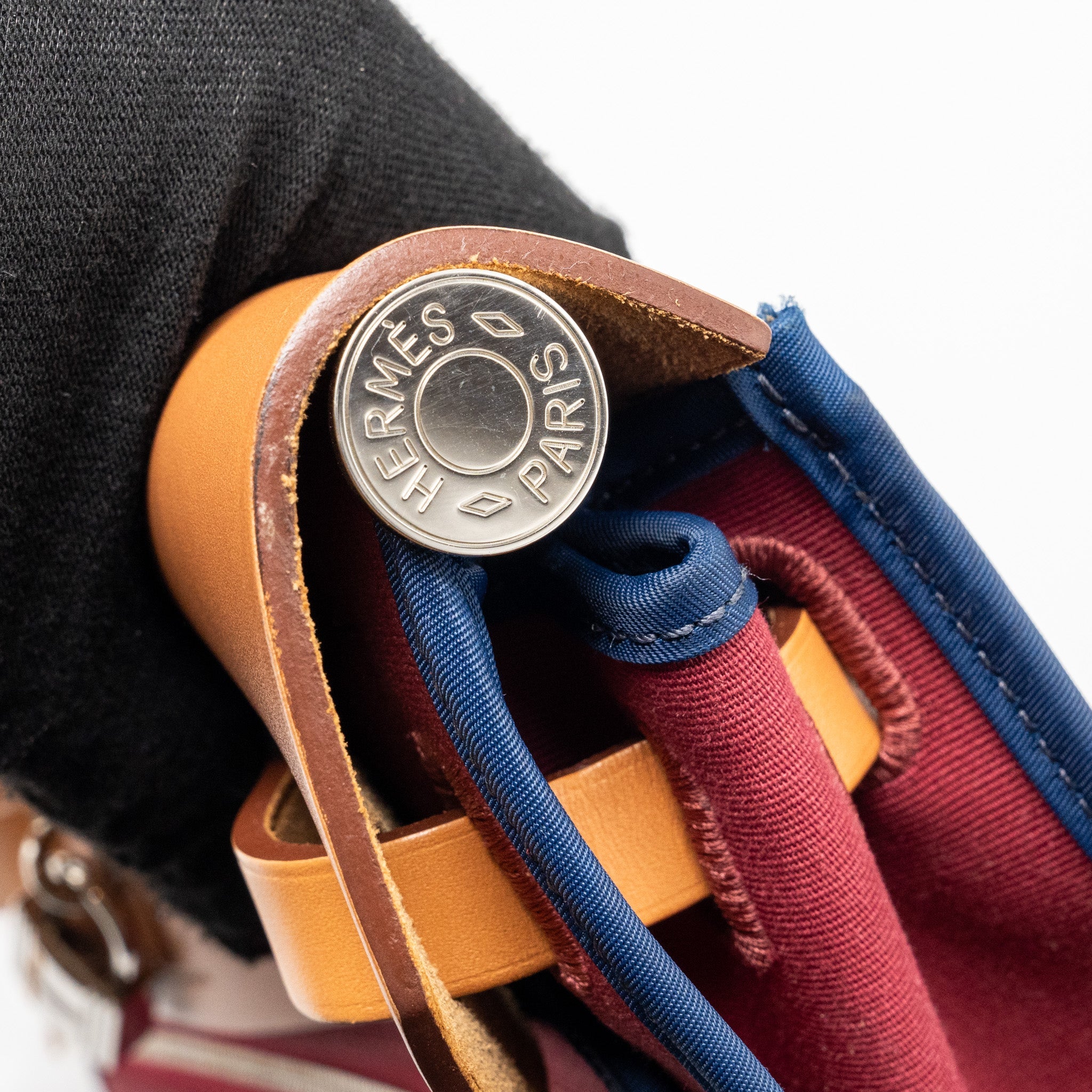 HERMES HERBAG 31 ZIP BAG CANVAS/HUNTER LEATHER MULTICOLOUR SHW