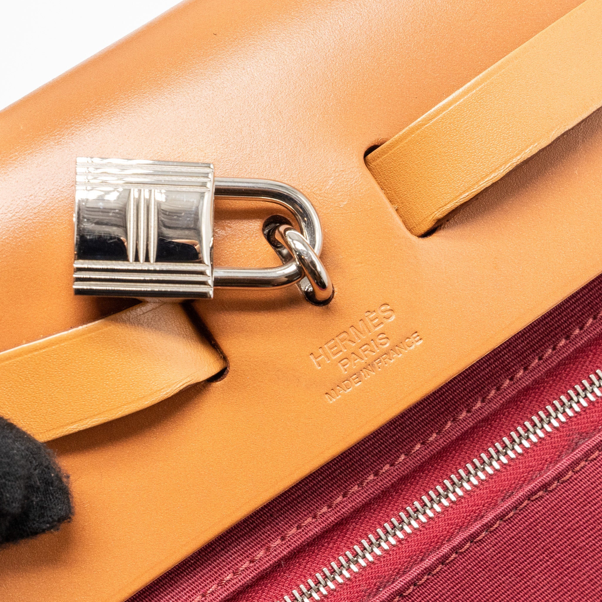 HERMES HERBAG 31 ZIP BAG CANVAS/HUNTER LEATHER MULTICOLOUR SHW