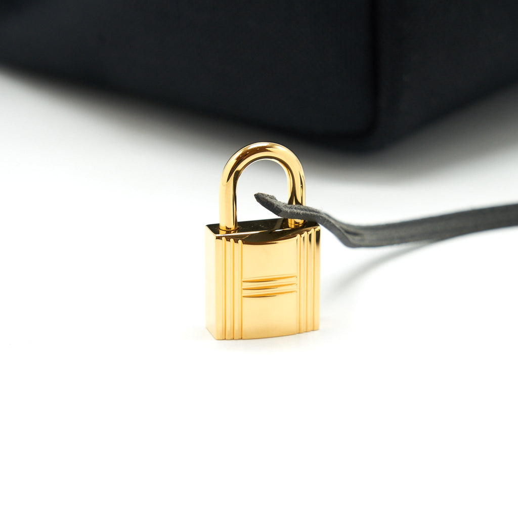 HERMES HERBAG ZIP 31 BAG BLACK GHW