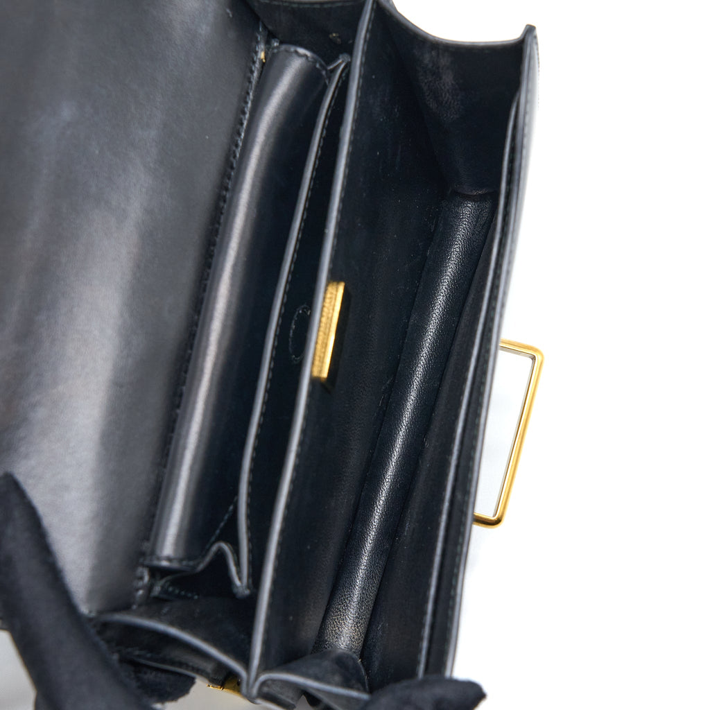 PRADA CAHIER CROSSBODY BAG LEATHER BLACK GHW