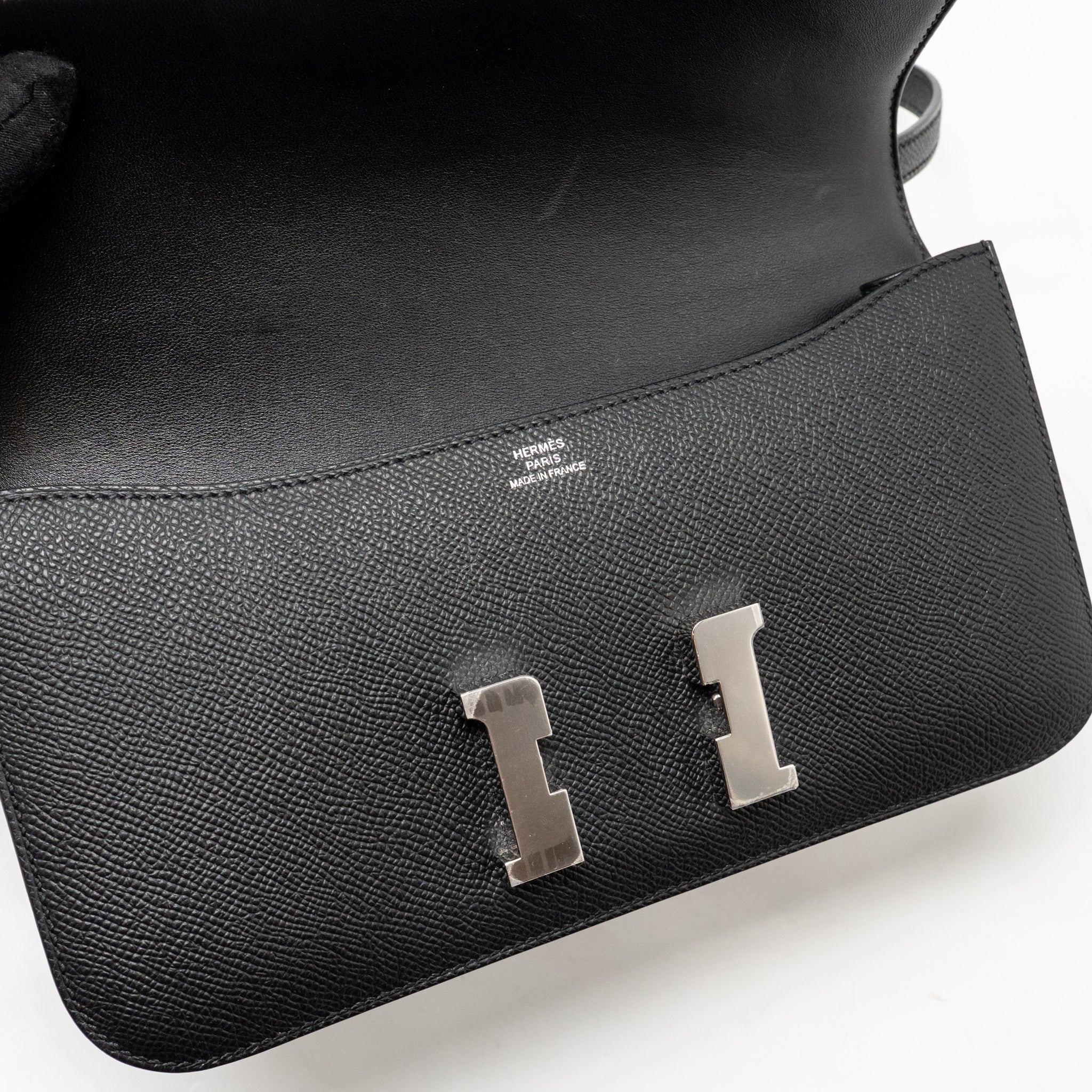 HERMES CONSTANCE ELAN EPSOM BLACK SHW