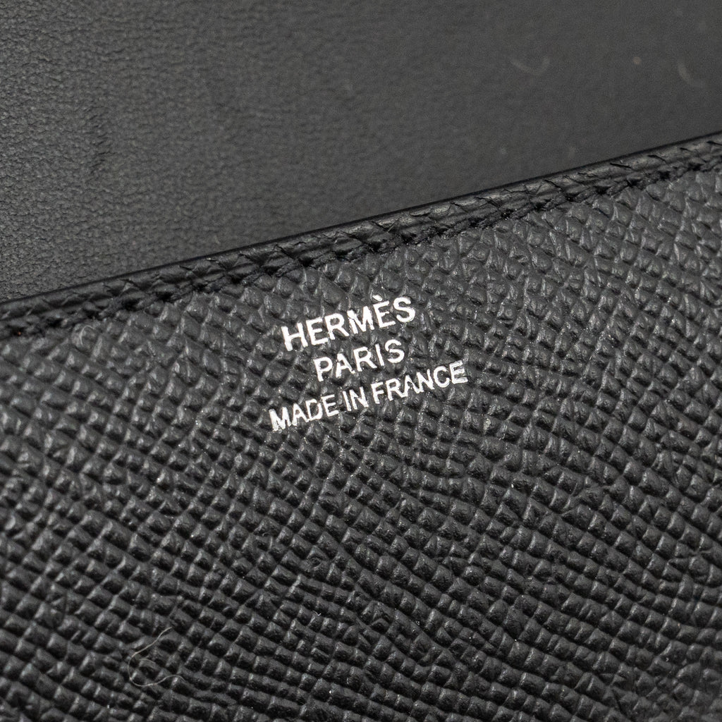 HERMES CONSTANCE ELAN EPSOM BLACK SHW