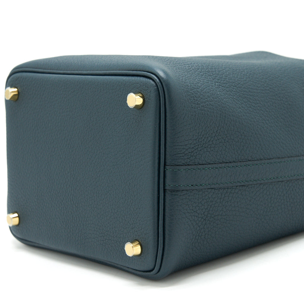 HERMES PICOTIN 18 LOCK BAG VERT CYPRESS GHW