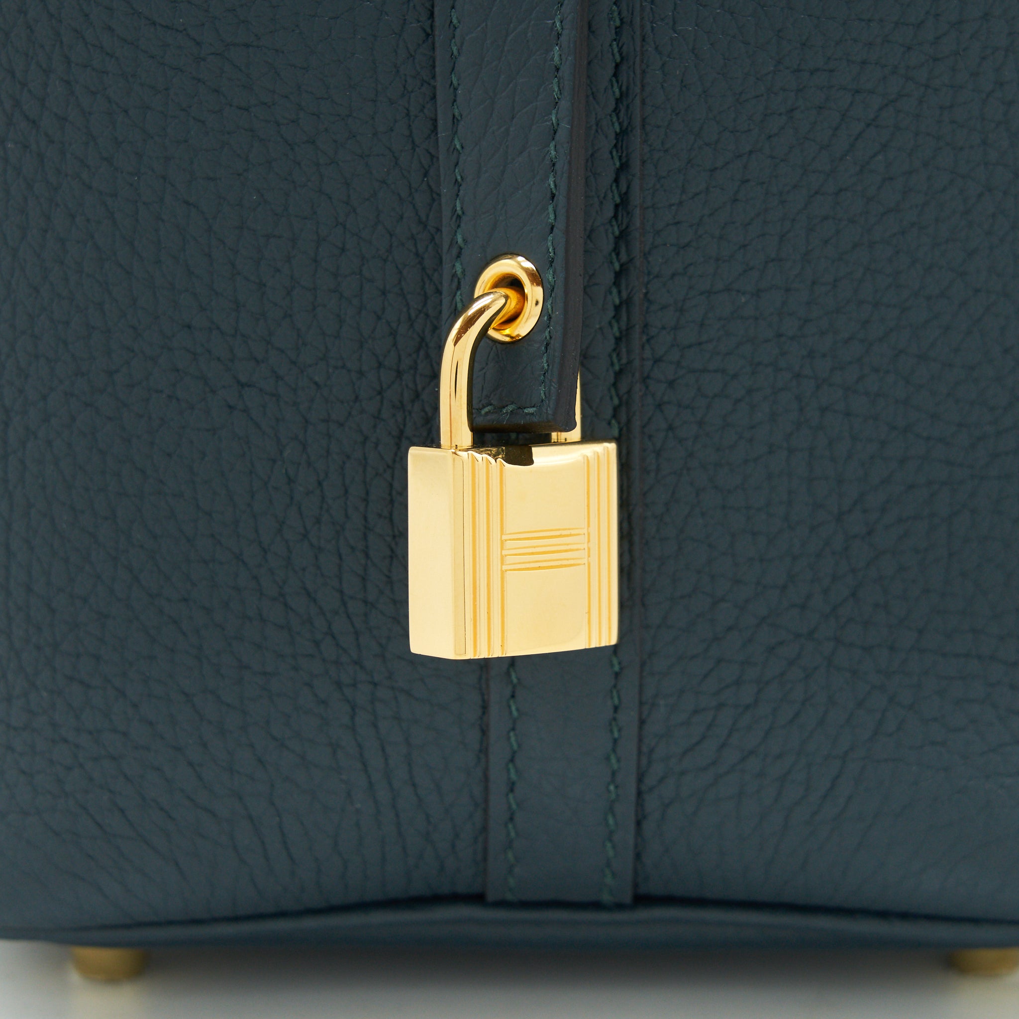 HERMES PICOTIN 18 LOCK BAG VERT CYPRESS GHW