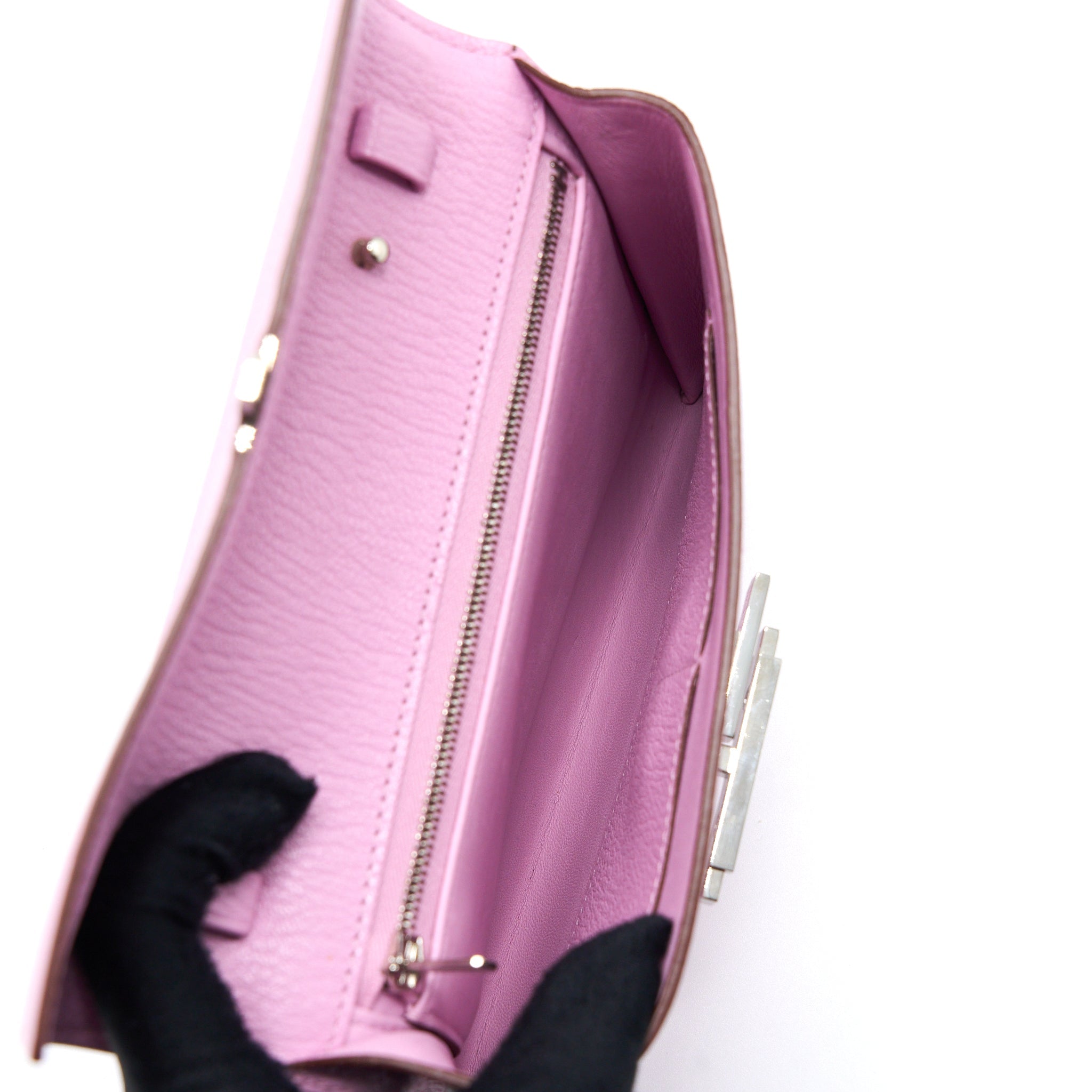 HERMES CINHETIC TO GO CHEVRE MYSORE X9 MAUVE SYLVESTRE SHW