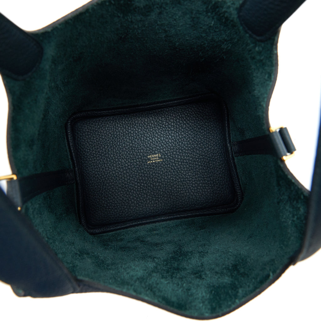 HERMES PICOTIN 18 LOCK BAG VERT CYPRESS GHW