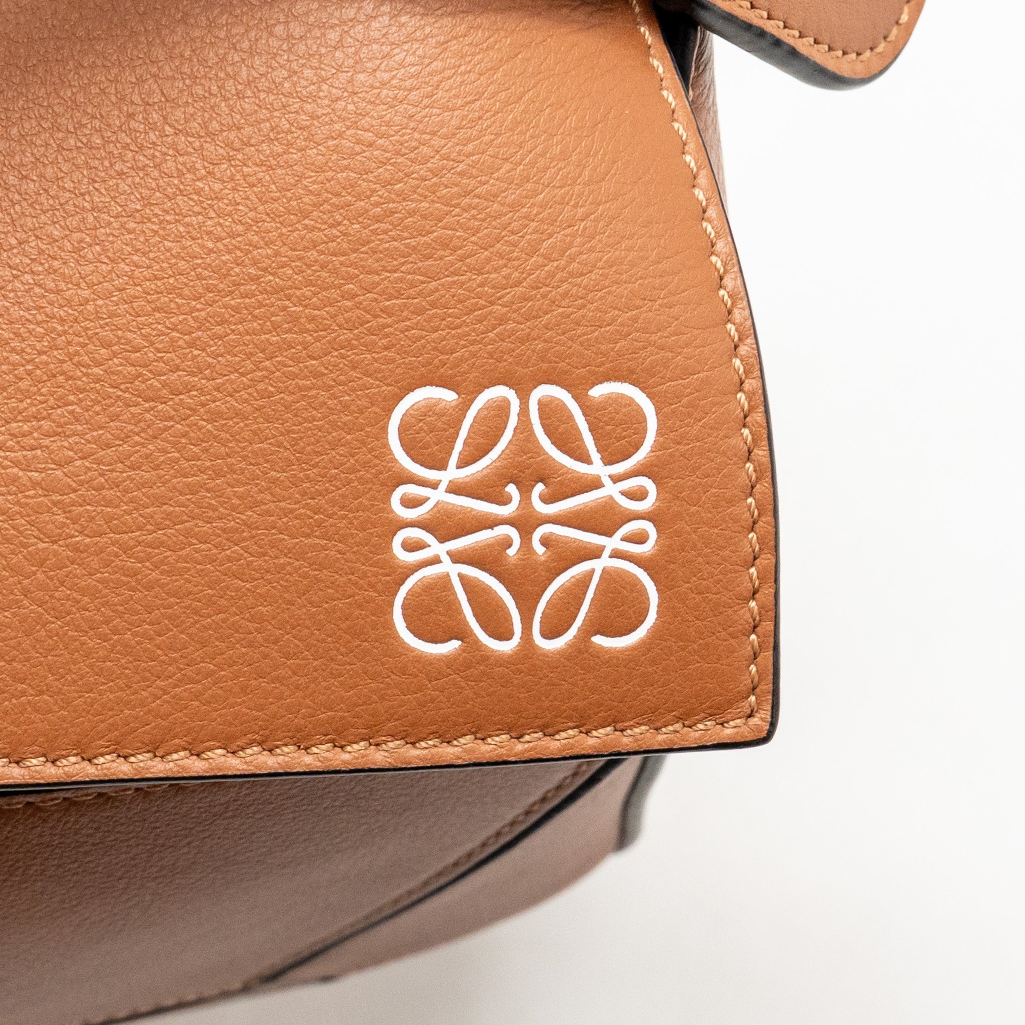 LOEWE MEDIUM PUZZLE BAG CALFSKIN TAN SHW