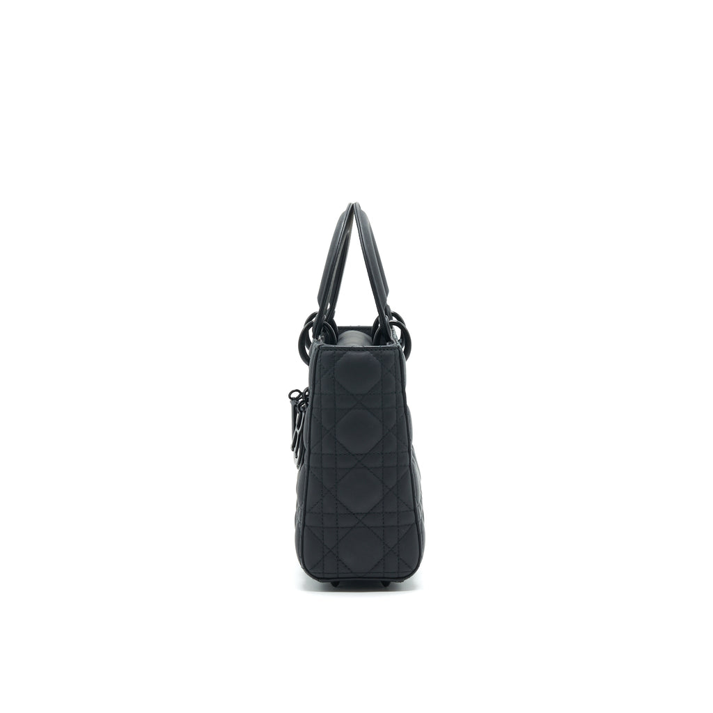 DIOR SMALL LADY DIOR SO BLACK TOTE BAG