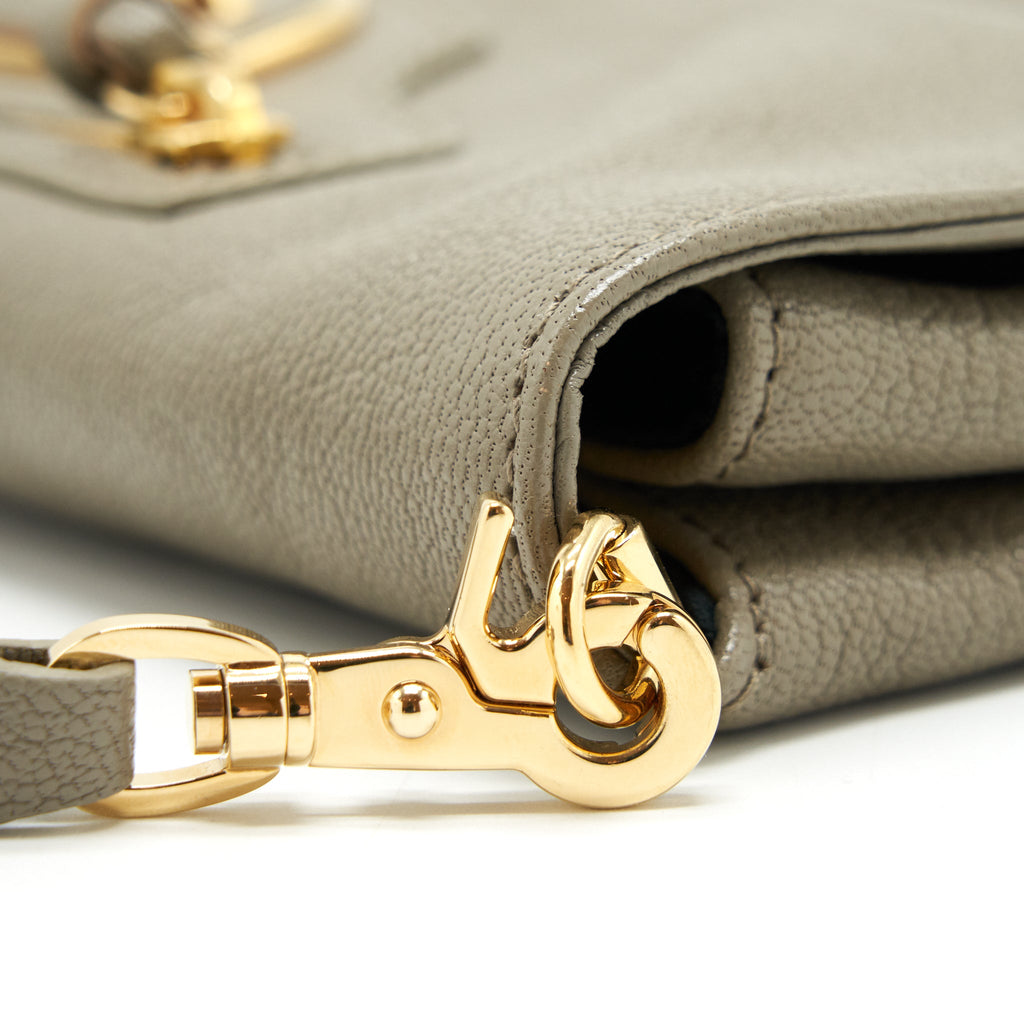 BALENCIAGA CITY FOLD CLUTCH/ SHOULDER BAG GREY GHW