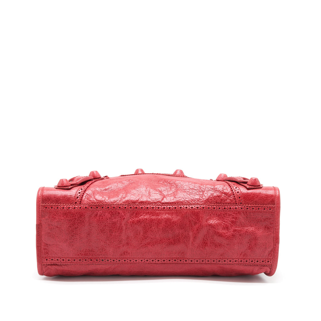 BALENCIAGA GIANT CITY BAG RED SHW