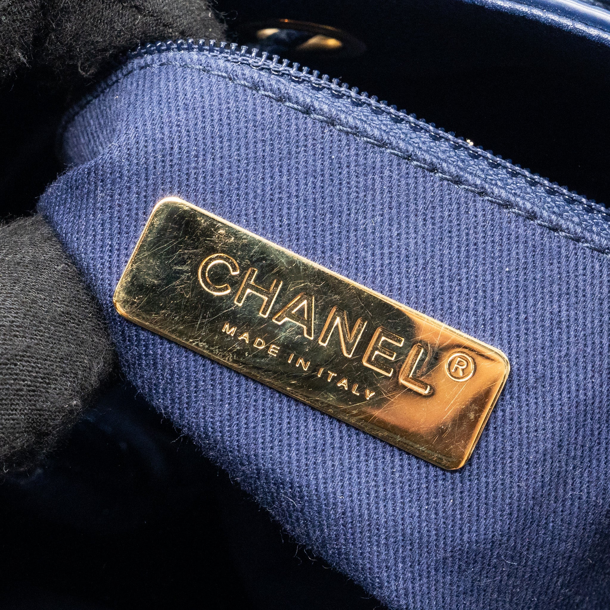CHANEL TOP HANDLE DRAWSTRING BUCKET BAG CAVIAR NAVY GHW