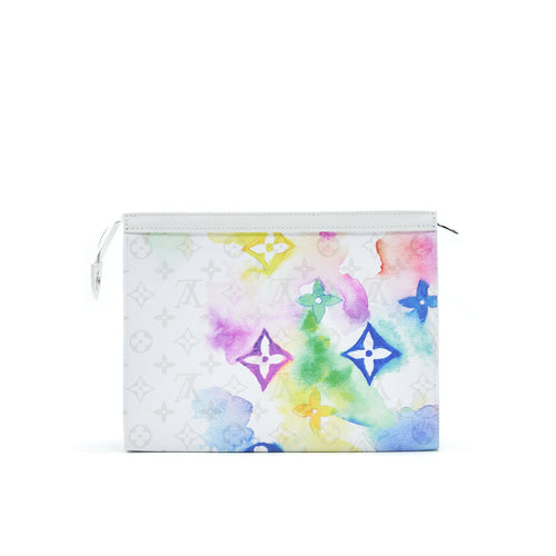 LOUIS VUITTON POCHETTE VOYAGE MONOGRAM WATERCOLOR MM MULTICOLORED