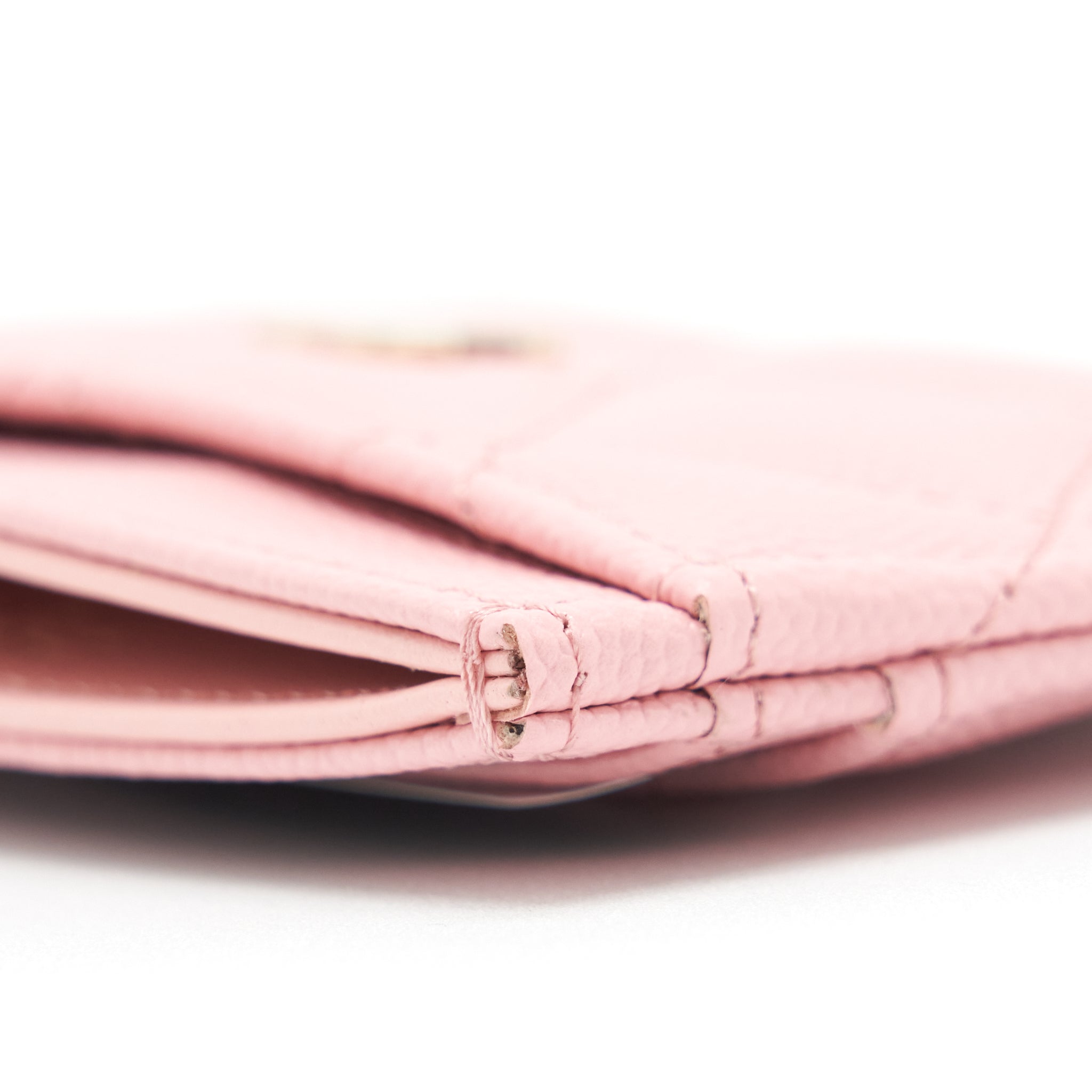 CHANEL CLASSIC CARD HOLDER CAVIAR PINK LGHW