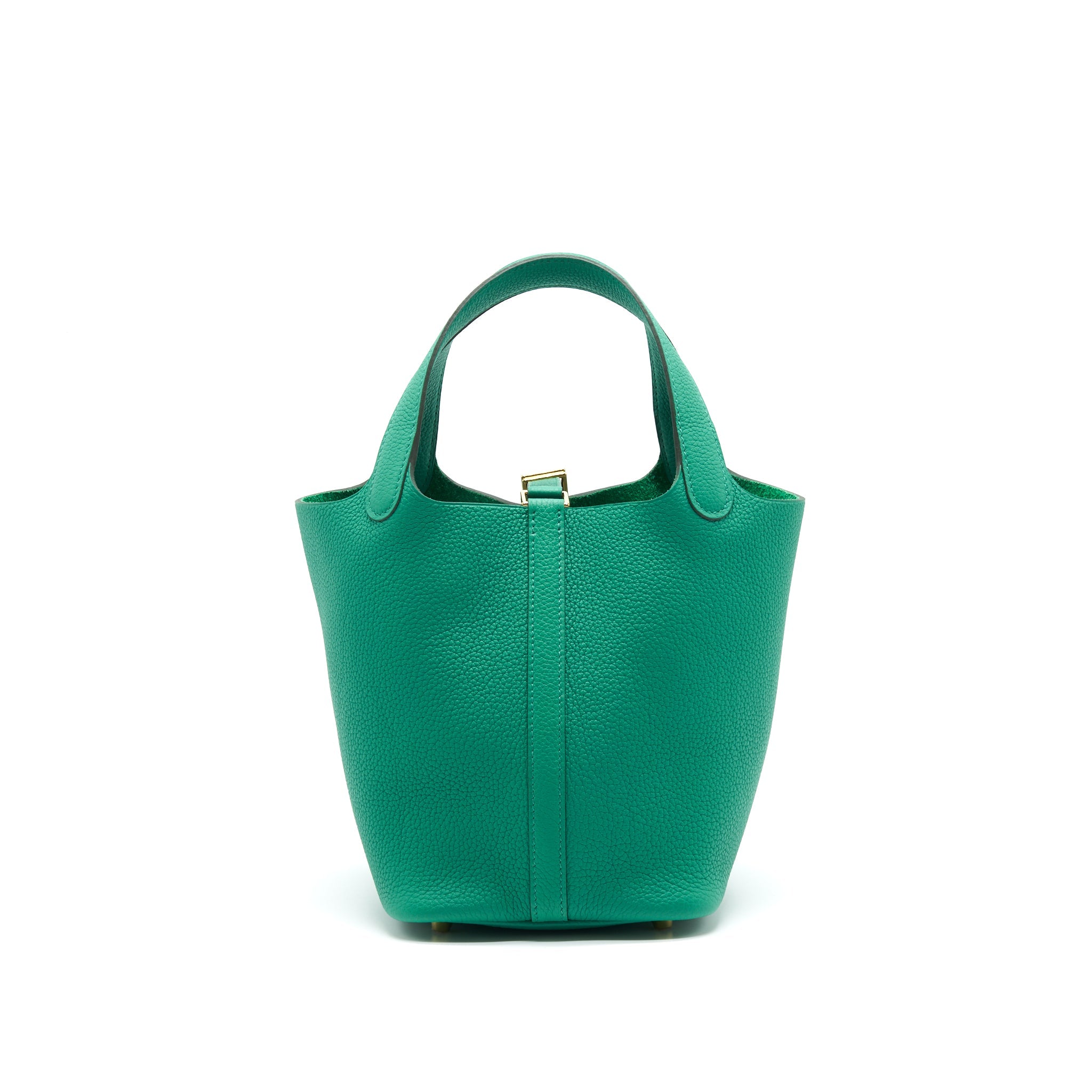 HERMES PICOTIN 18 LOCK BAG VERT JADE GHW