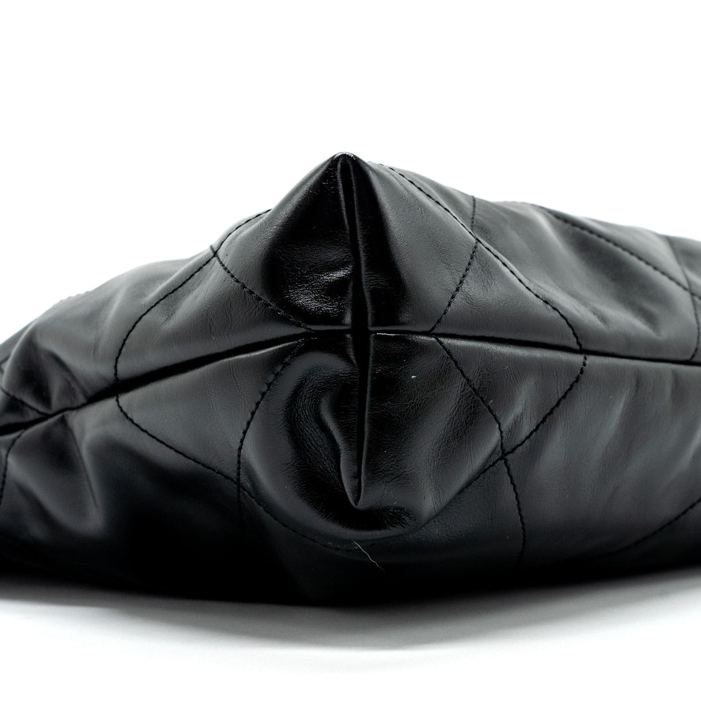 CHANEL SMALL 22 BAG CALFSKIN BLACK GHW