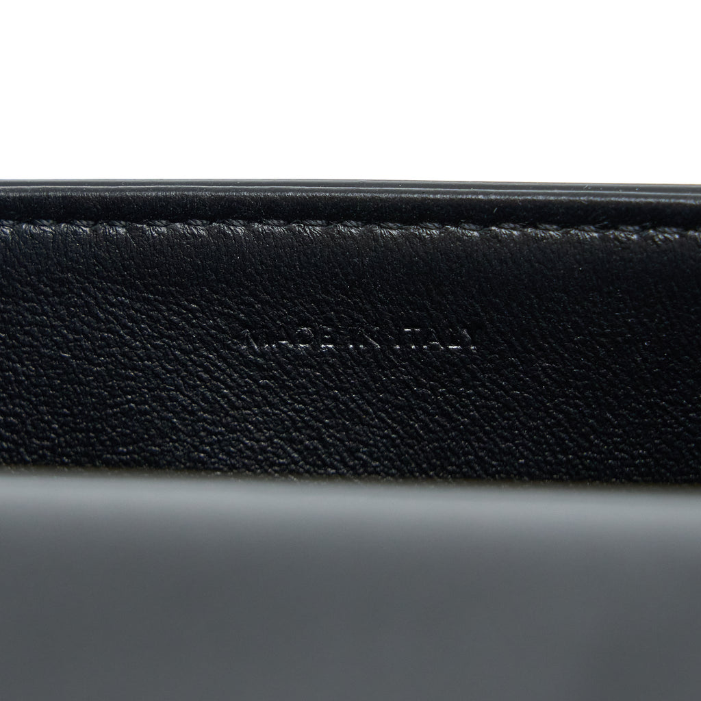CELINE TRIOMPHE SHOULDER BAG CALFSKIN BLACK GHW