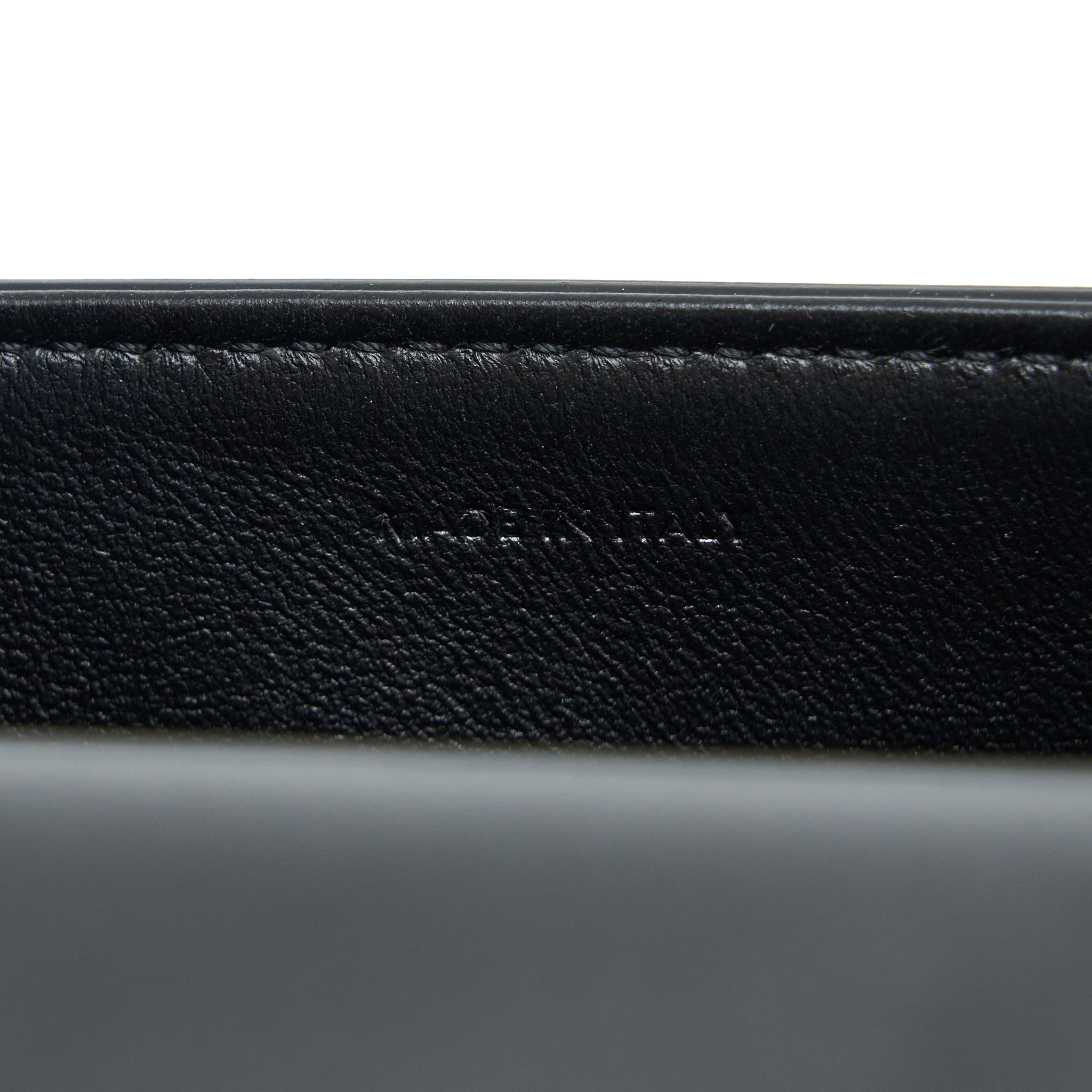 CELINE TRIOMPHE SHOULDER BAG CALFSKIN BLACK GHW