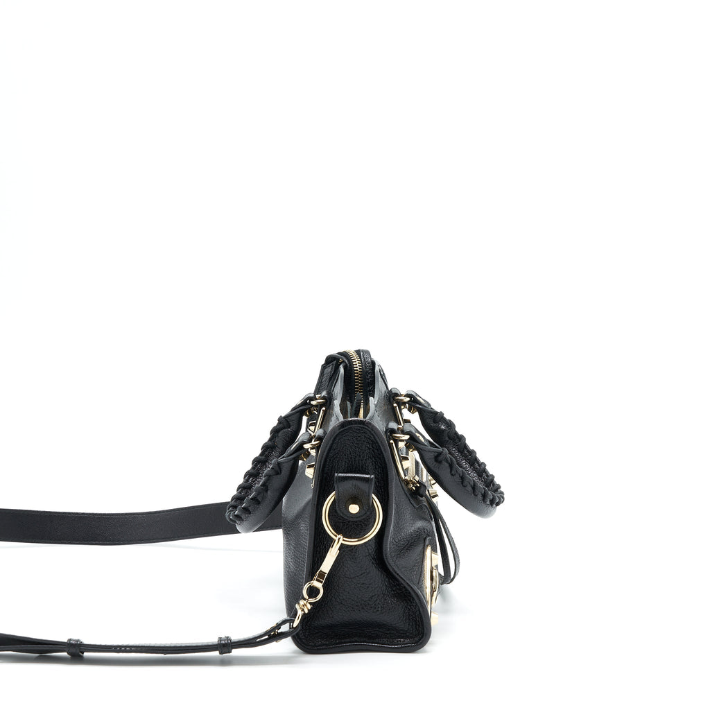 BALENCIAGA MINI CITY BAG BLACK GHW
