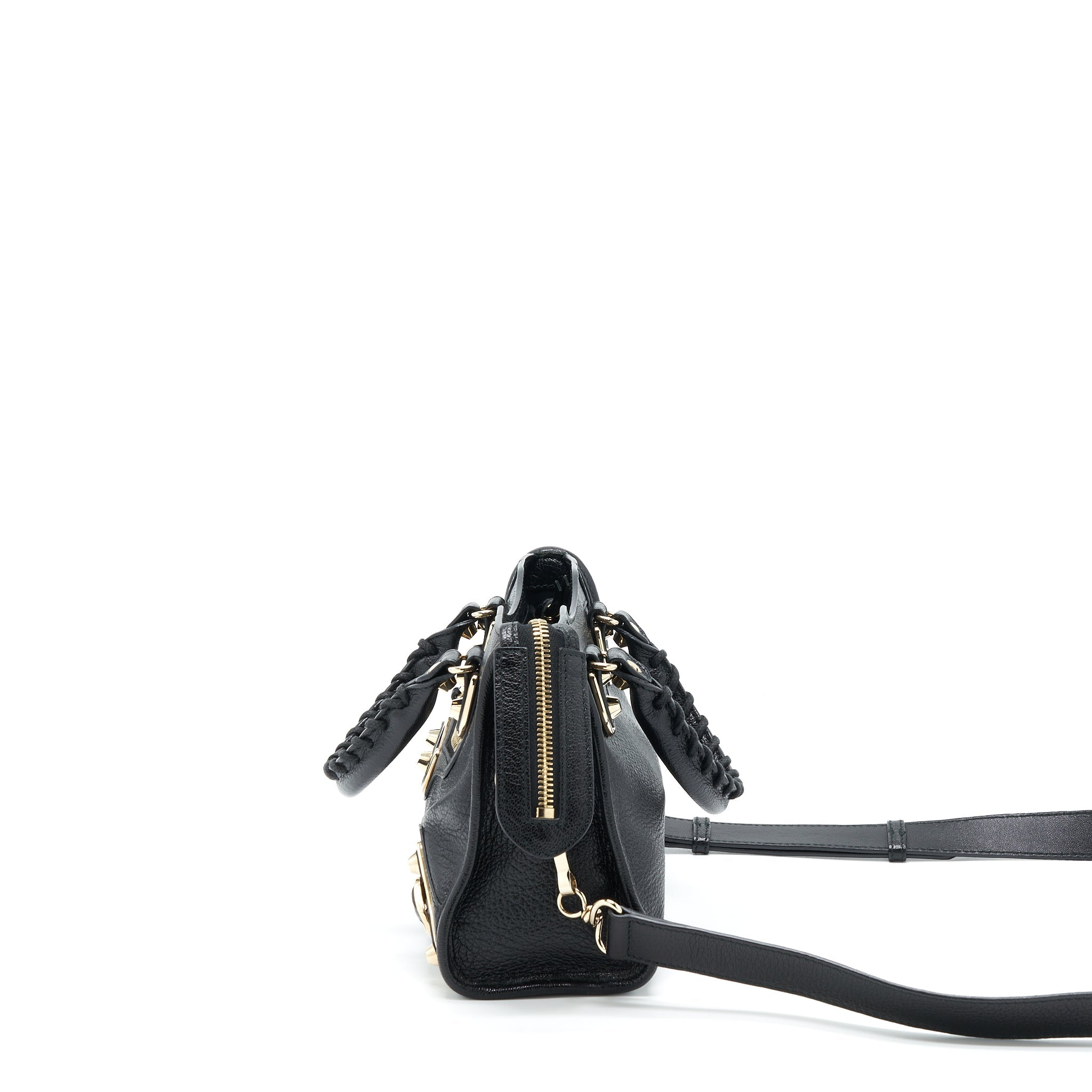 BALENCIAGA MINI CITY BAG BLACK GHW