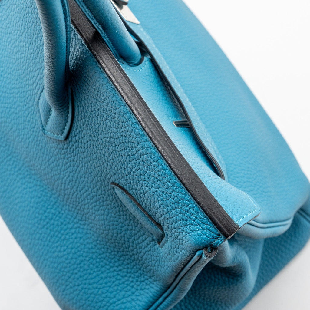 HERMES BIRKIN 35 TOGO TURQUOISE BLUE SHW