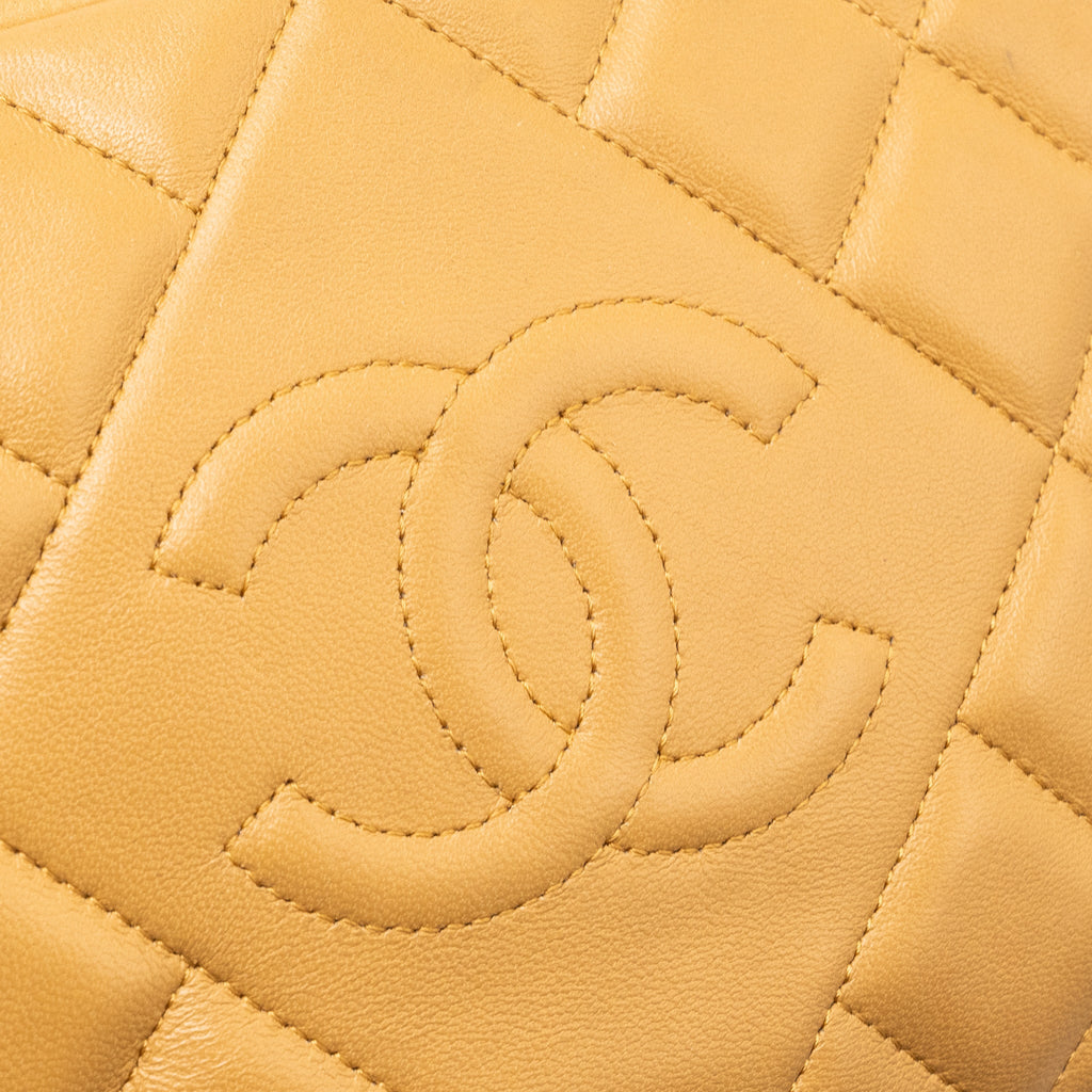 CHANEL SMALL CAMERA BAG LAMBSKIN BEIGE GHW