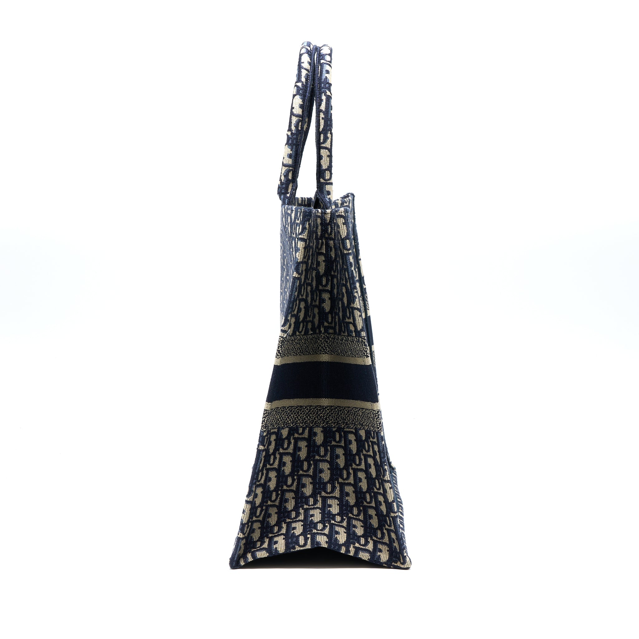 DIOR LARGE BOOK TOTE BLUE OBLIQUE JACQUARD