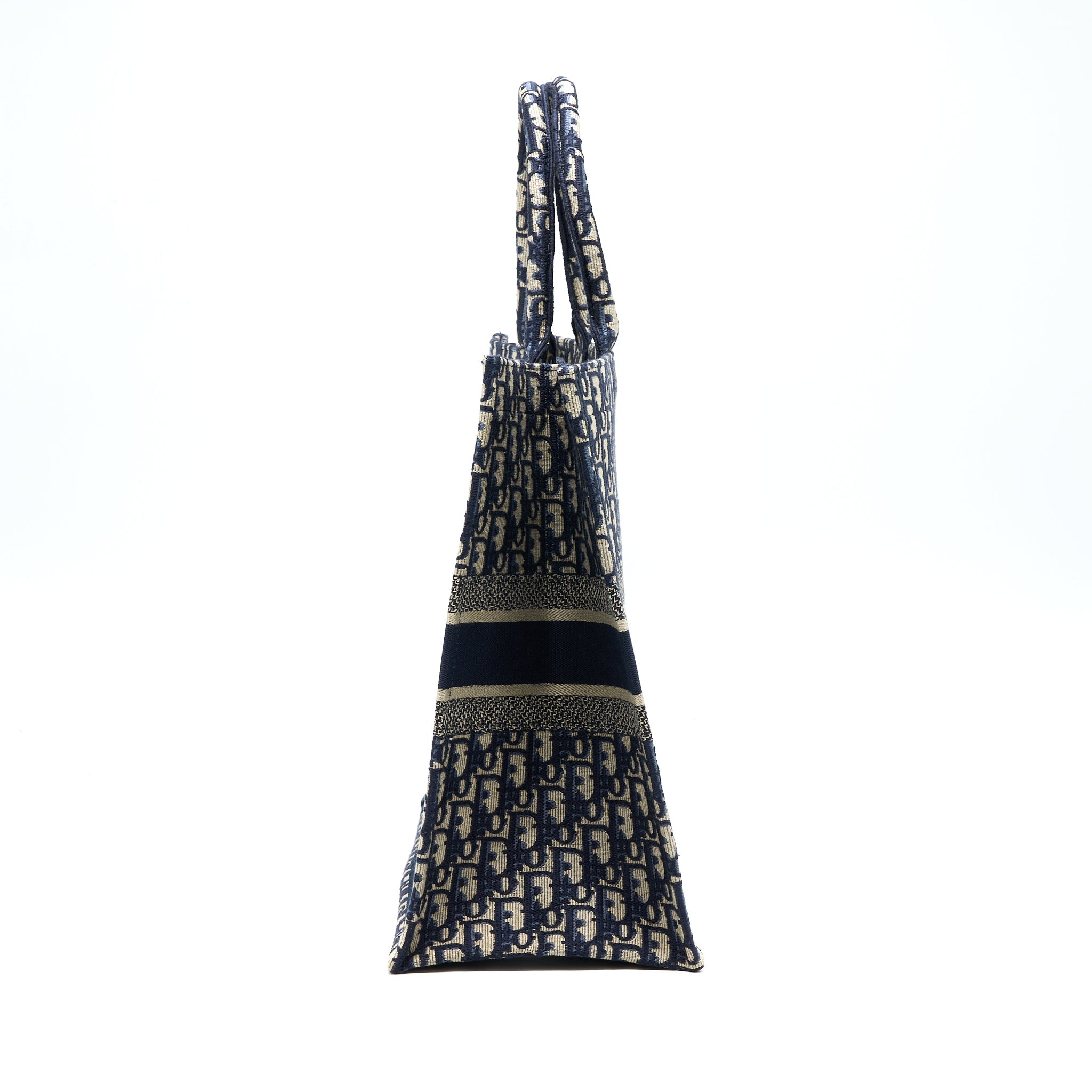 DIOR LARGE BOOK TOTE BLUE OBLIQUE JACQUARD