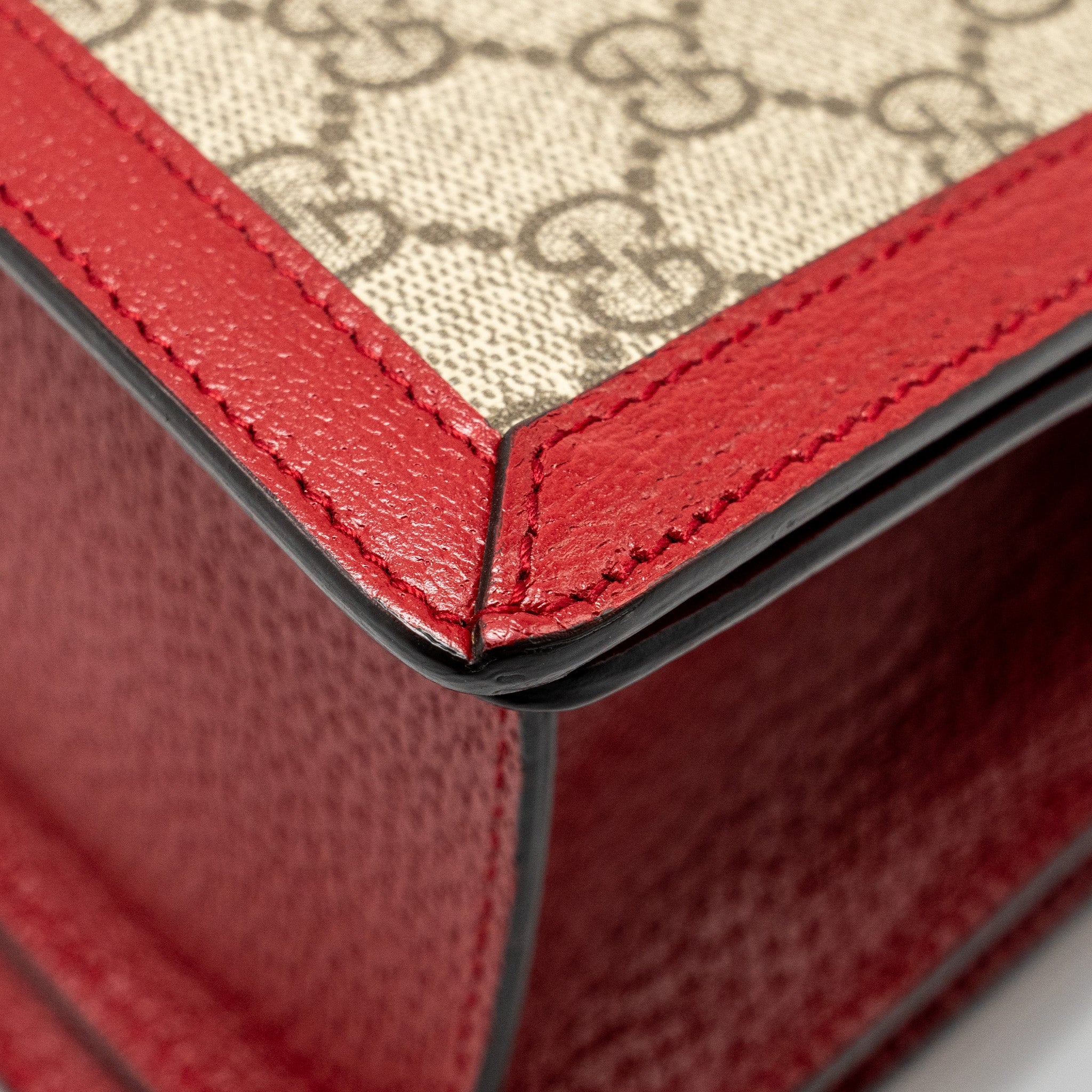 GUCCI QUEEN MARGARET TOP HANDLE BAG GG SUPREME CANVAS RED/ MULTICOLOUR GHW