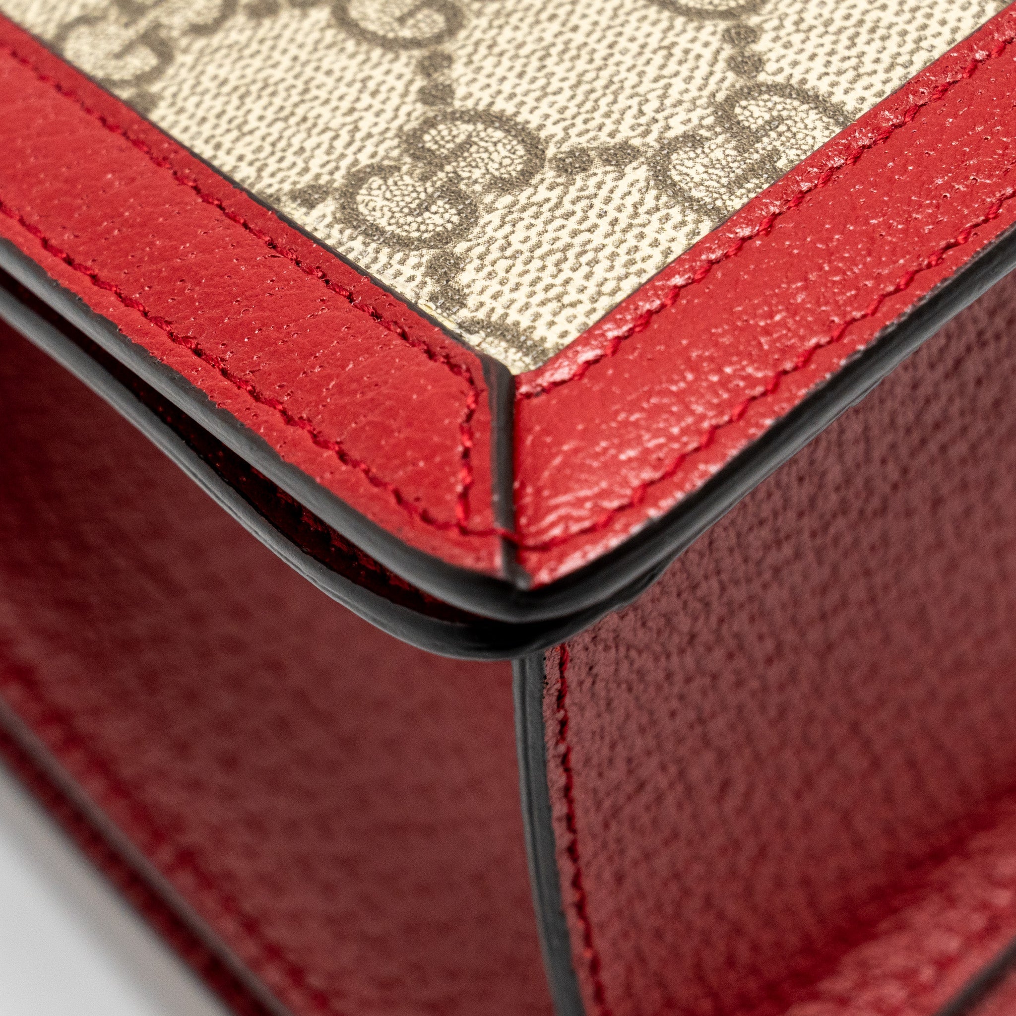 GUCCI QUEEN MARGARET TOP HANDLE BAG GG SUPREME CANVAS RED/ MULTICOLOUR GHW