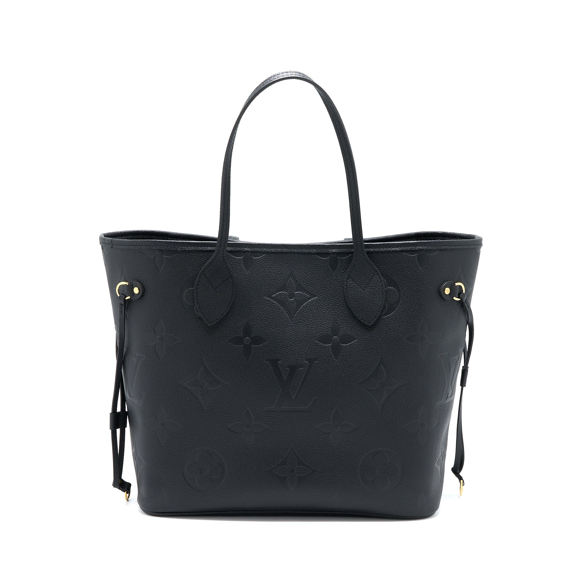 LOUIS VUITTON NEVERFULL MM MONOGRAM EMPREINTE BLACK GHW