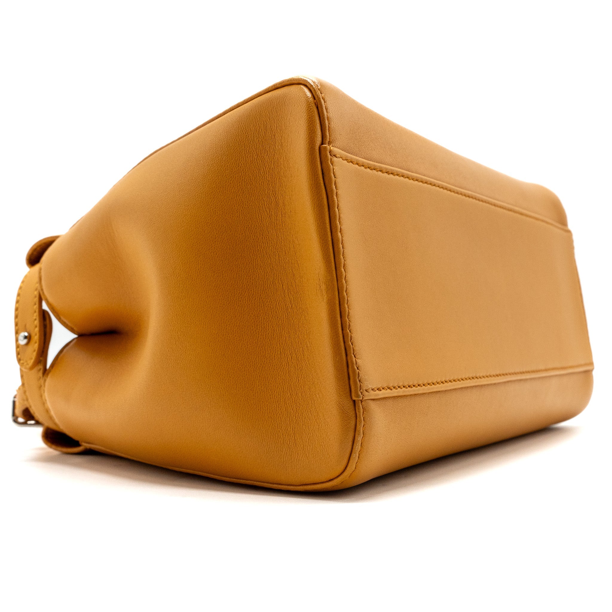 FENDI MINI PEEKABOO LAMBSKIN BRIGHT YELLOW SHW