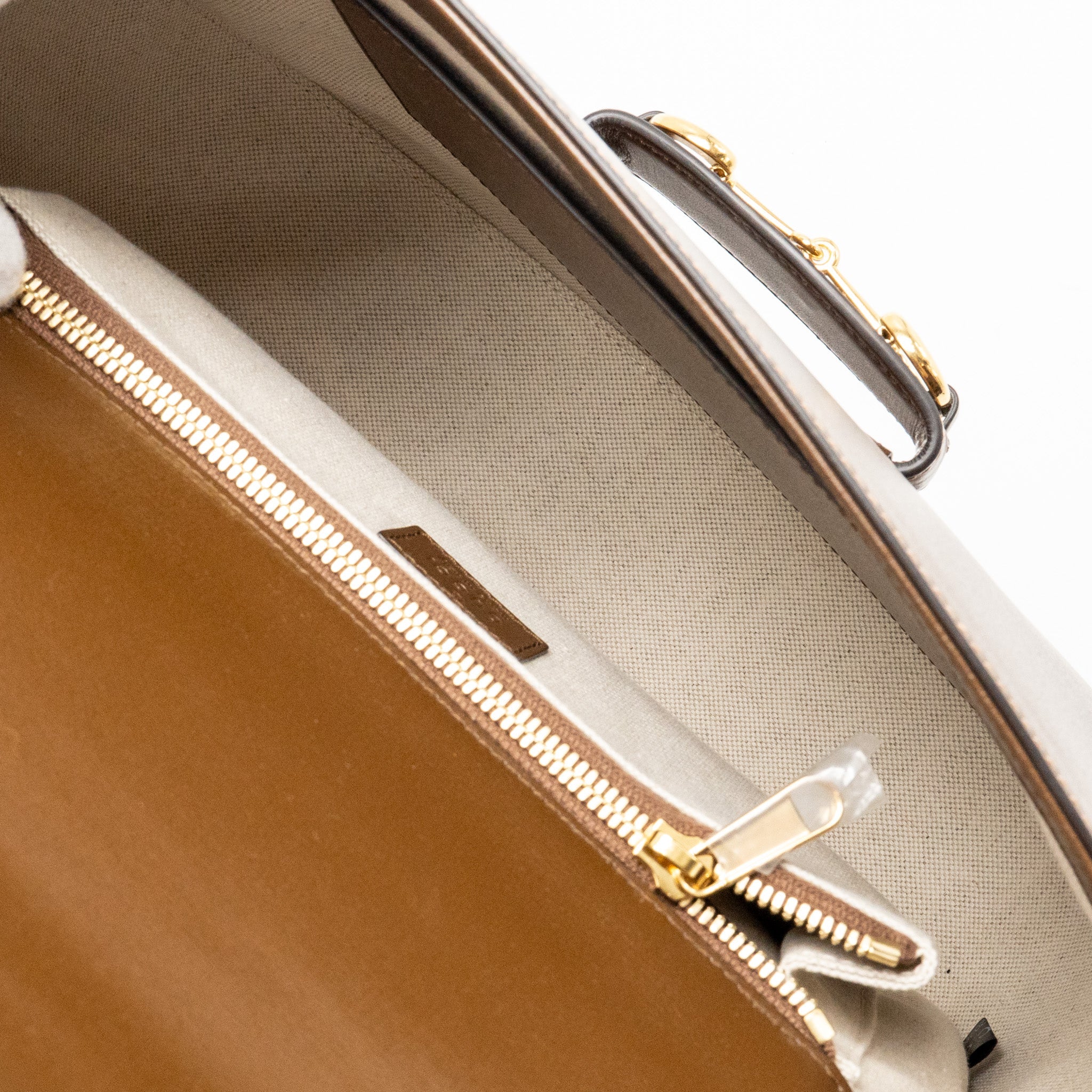 GUCCI HORSEBIT 1955 LARGE SHOULDER BAG LEATHER BROWN GHW