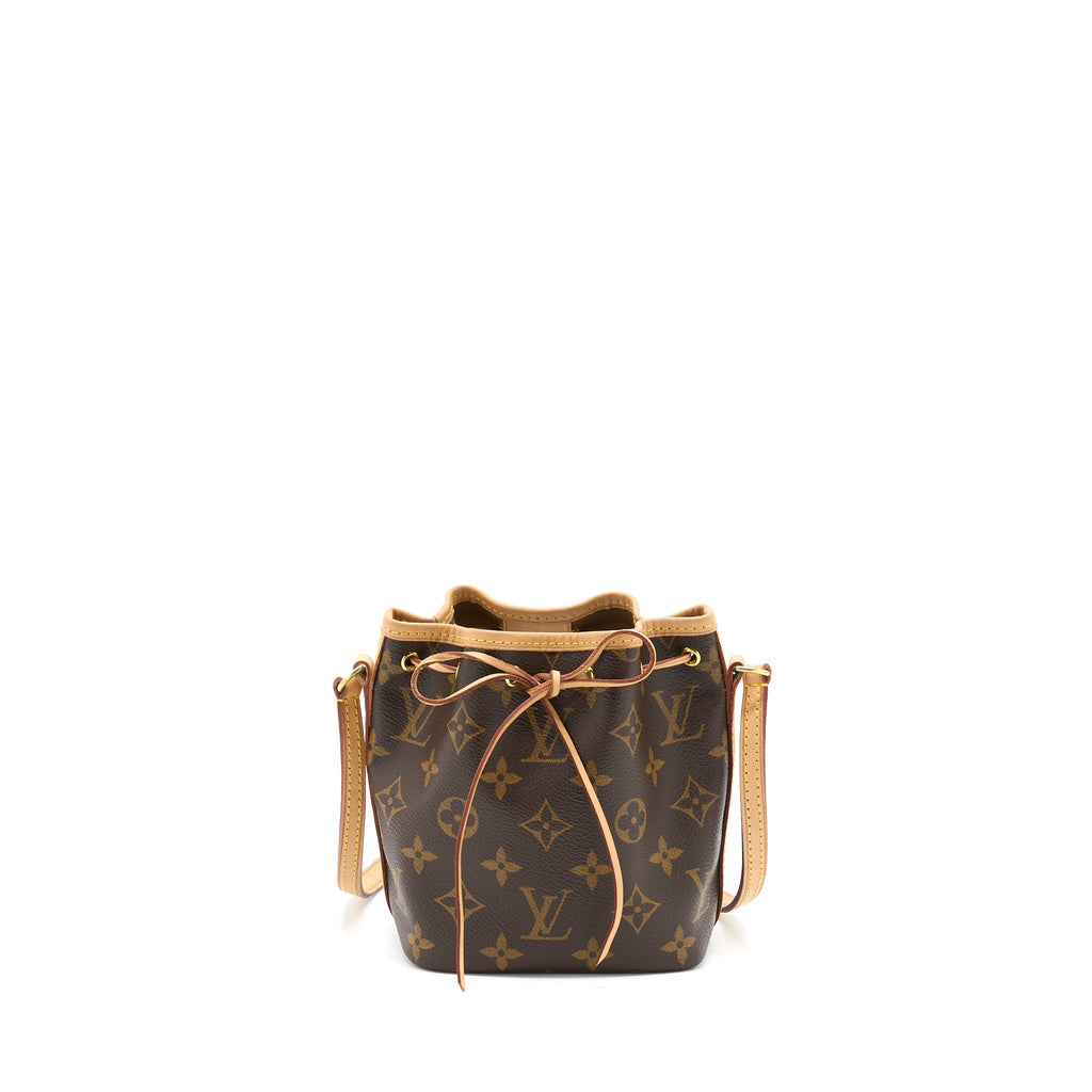 LOUIS VUITTON NANO NOE MONOGRAM CANVAS GHW