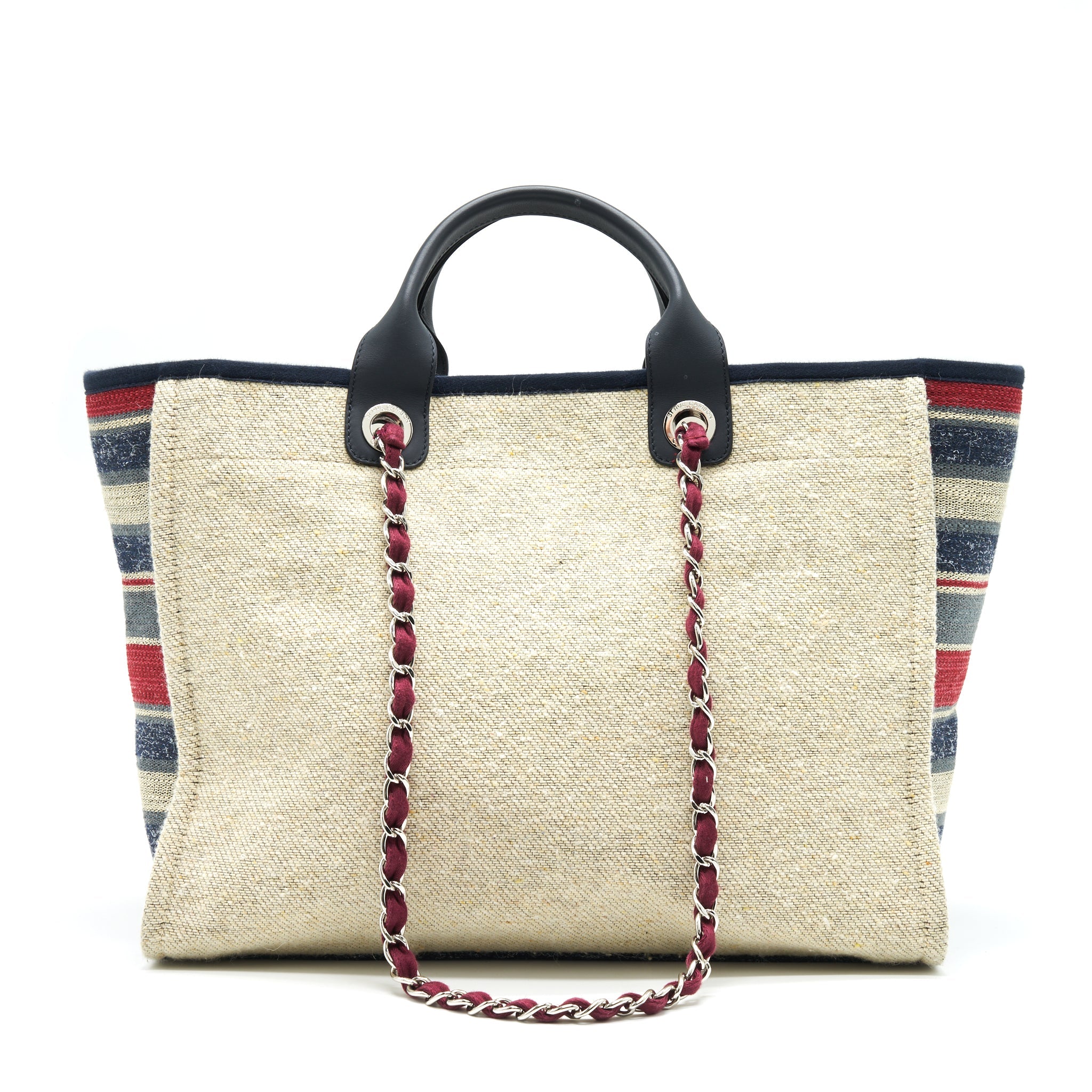CHANEL DEAUVILLE TOTE IN CANVAS MULTICOLORED