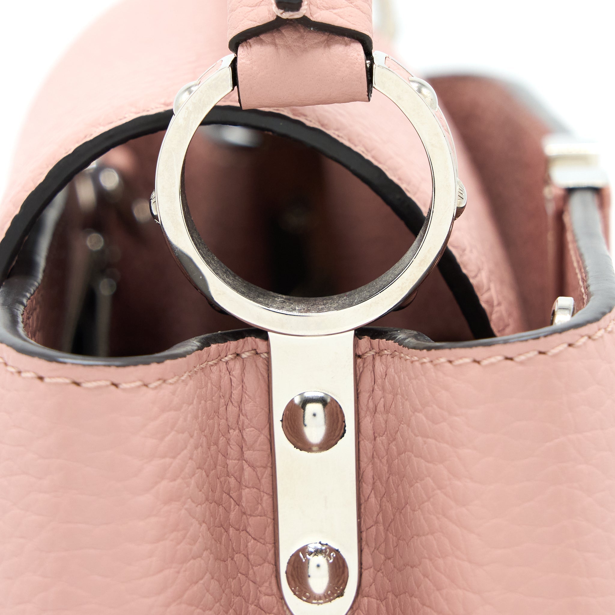 LOUIS VUITTON CAPUCINES BB TAURILLON MAGNOLIA SHW