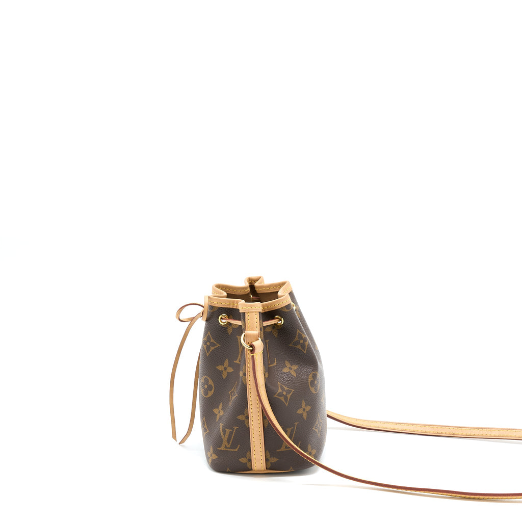 LOUIS VUITTON NANO NOE MONOGRAM CANVAS GHW