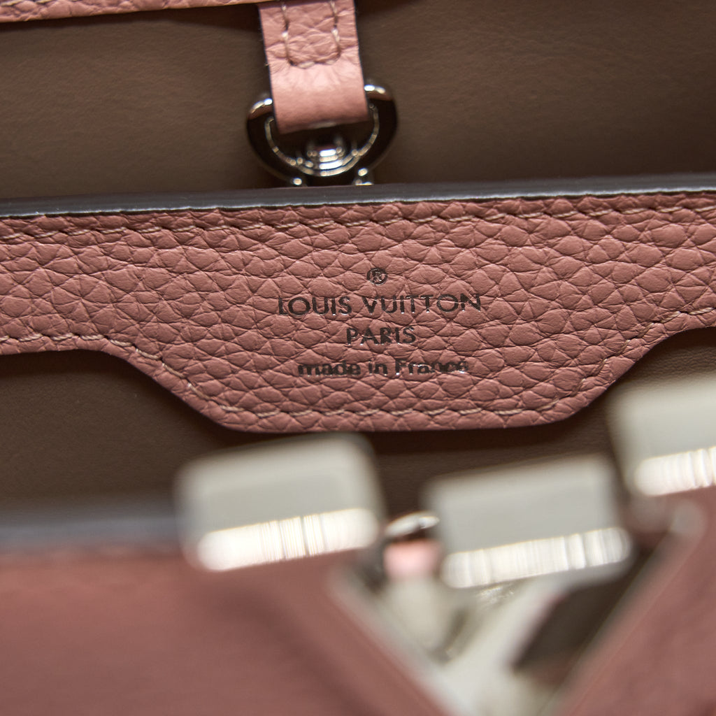 LOUIS VUITTON CAPUCINES BB TAURILLON MAGNOLIA SHW