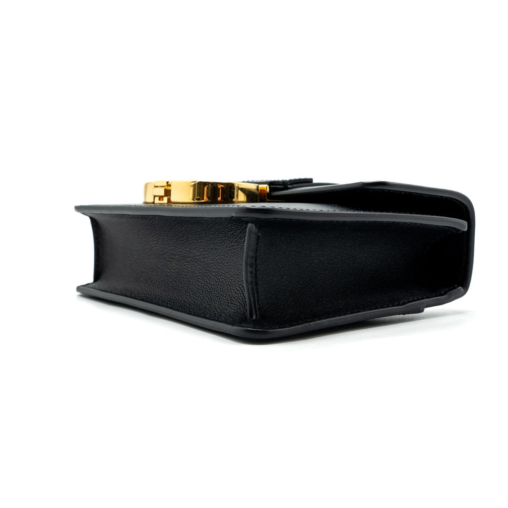 DIOR MICRO 30 MONTAIGNE BAG CALFSKIN BLACK GHW