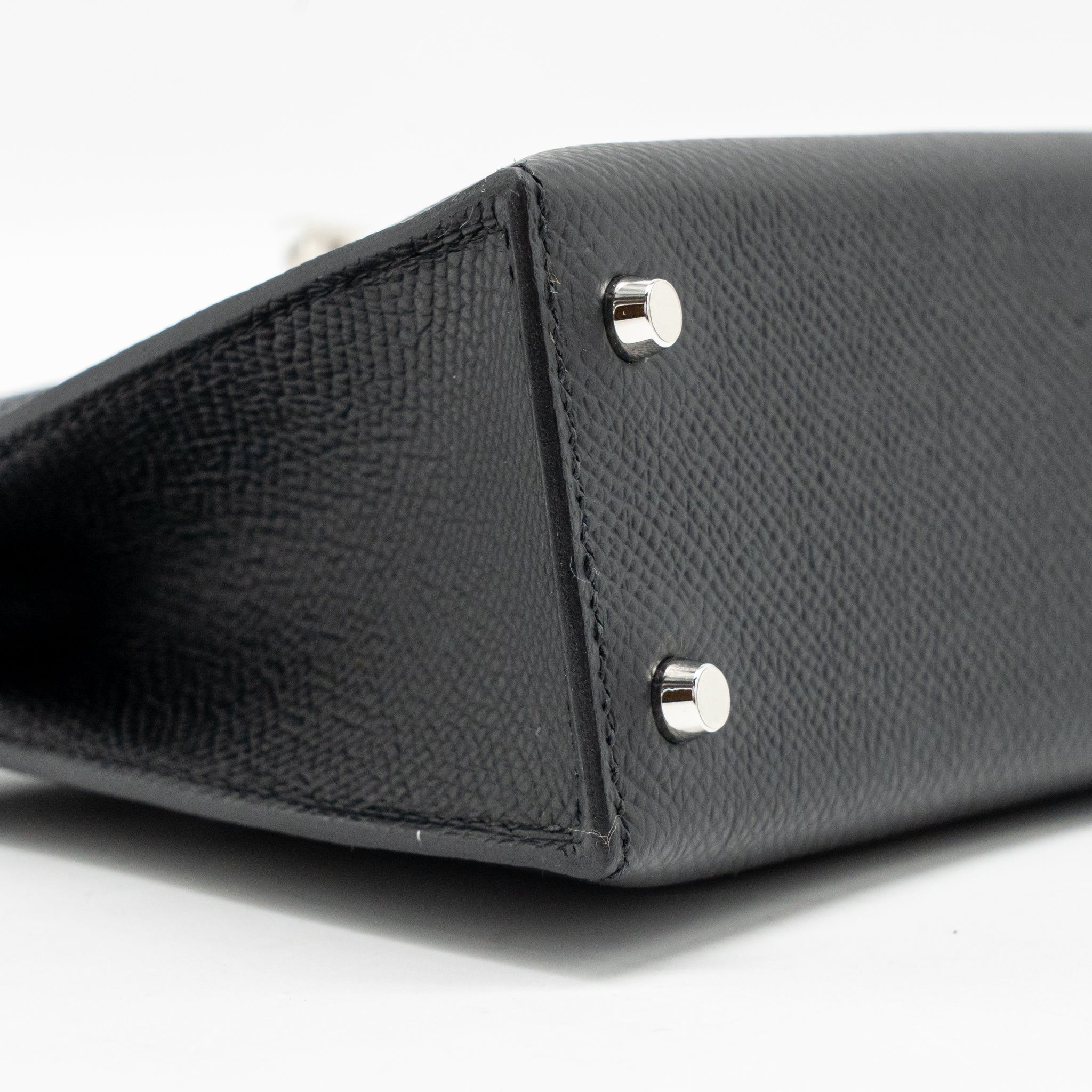 HERMES MINI KELLY II EPSOM BLACK SHW