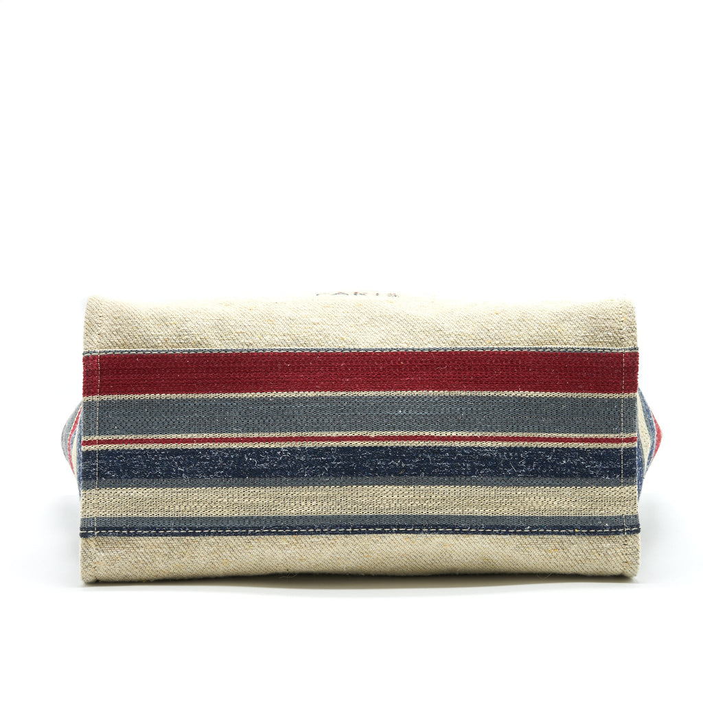 CHANEL DEAUVILLE TOTE IN CANVAS MULTICOLORED